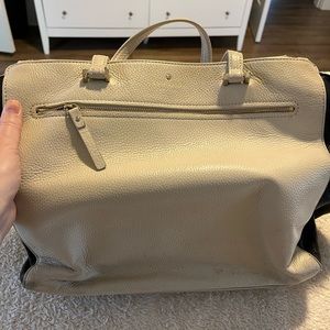 KATE SPADE beige and black shoulder bag! Worn with love